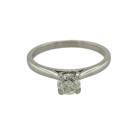 New 18ct White Gold & Diamond Set Solitaire Ring