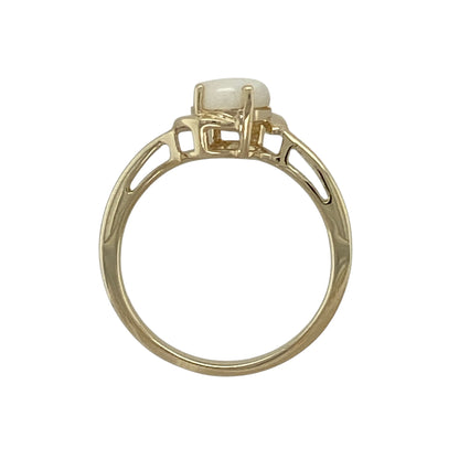 9ct Gold & Opalique Set Ring