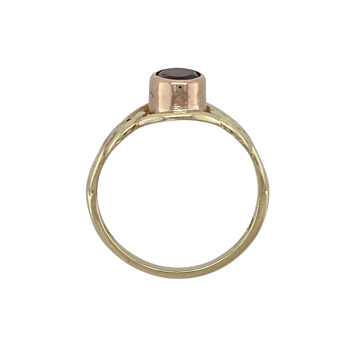 9ct Gold & Garnet Set Clogau Celtic Ring