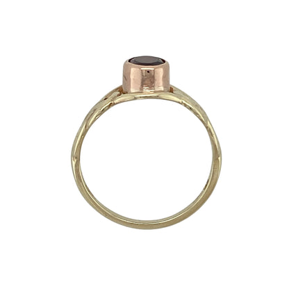 9ct Gold & Garnet Set Clogau Celtic Ring