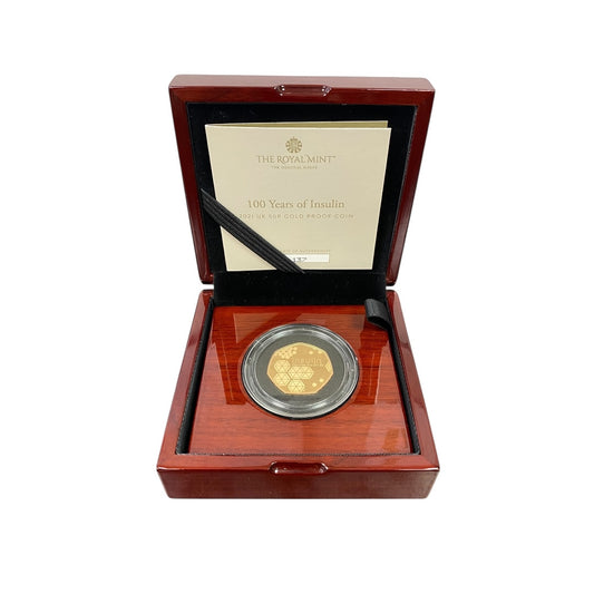 2021 Innovation of Science UK 22ct Gold 50p Gold Proof Coin