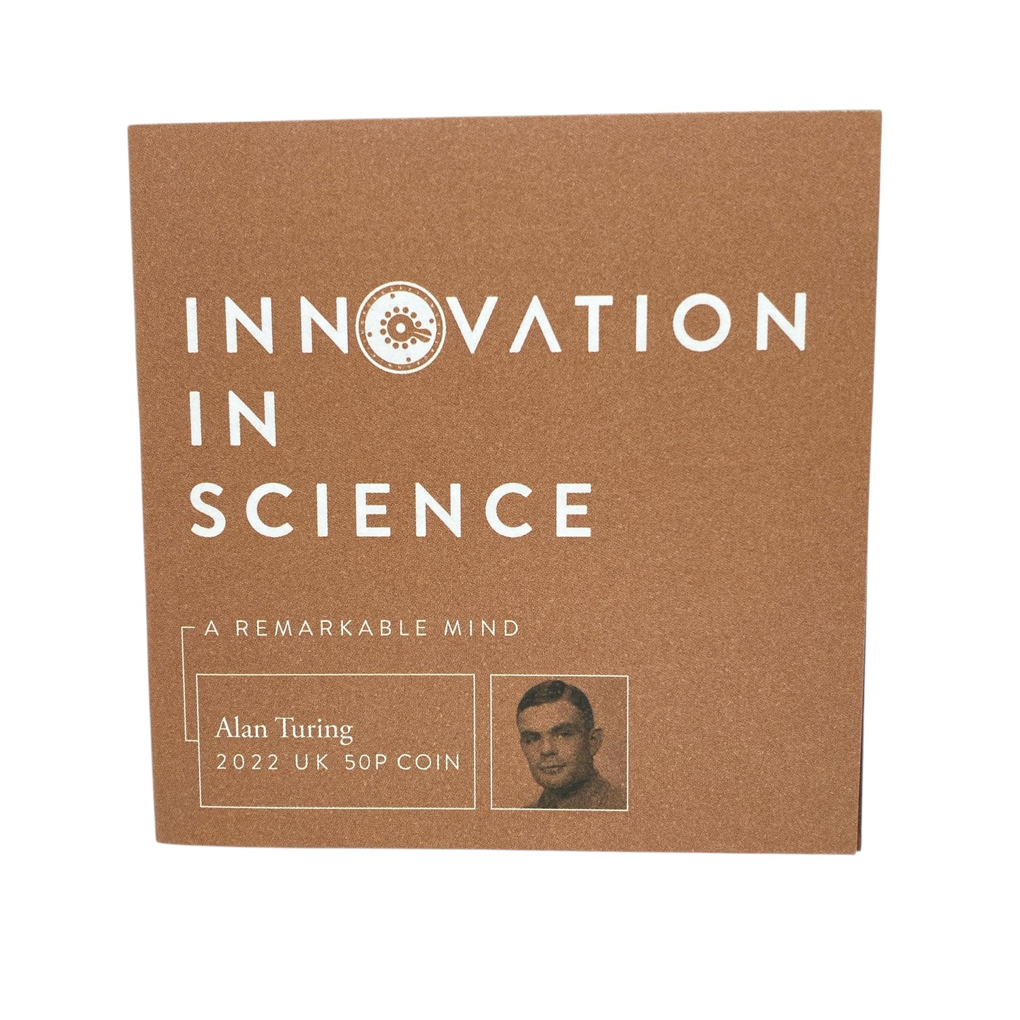 2022 Innovation of Science Alan Turning UK 22ct Gold 50p Gold Proof Coin