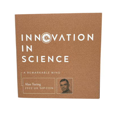 2022 Innovation of Science Alan Turning UK 22ct Gold 50p Gold Proof Coin