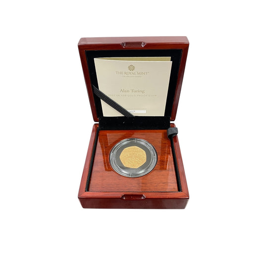 2022 Innovation of Science Alan Turning UK 22ct Gold 50p Gold Proof Coin