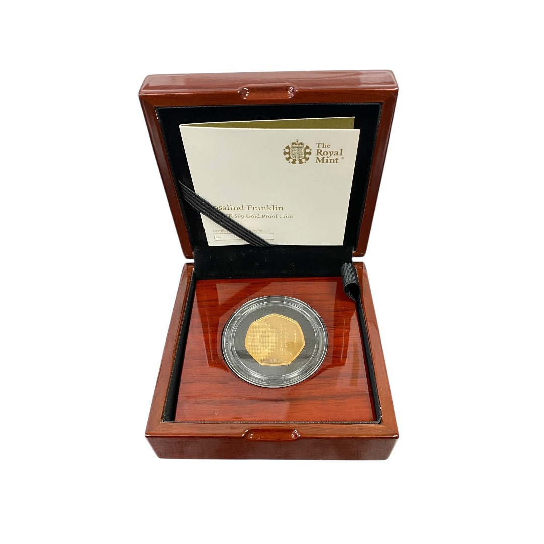 2020 Innovation of Science Rosalind Franklin UK 22ct Gold 50p Gold Proof Coin