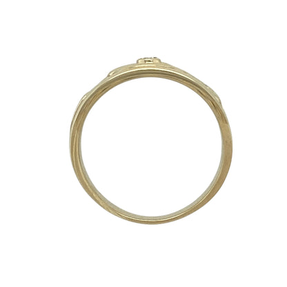 9ct Gold & Diamond Set Clogau Swirl Ring