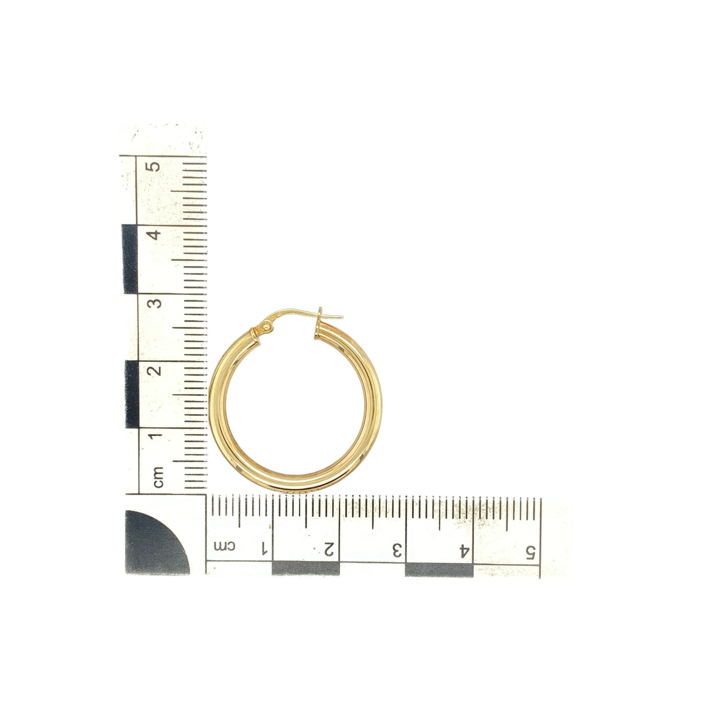 9ct Gold Plain Hoop Creole Earrings