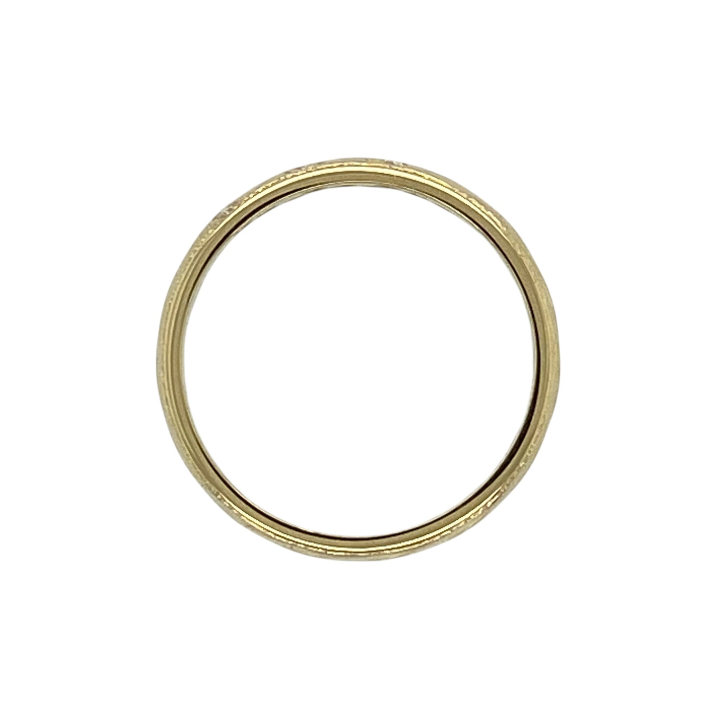 18ct Gold & Diamond Set Patterned Band Ring