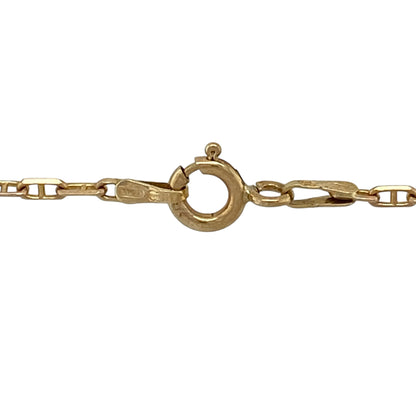 9ct Gold & Diamond Set Cross 22" Necklace