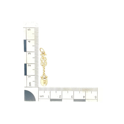 9ct Gold Celtic Lovespoon Pendant