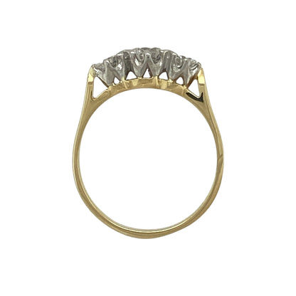 18ct Gold & Diamond Set Trilogy Ring