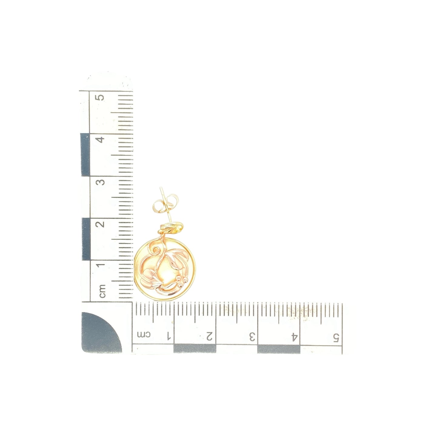 9ct Gold Clogau Tree of Life Round Drop Stud Earrings