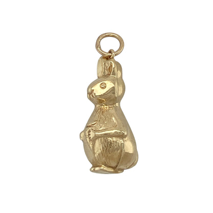 Bring playful charm and timeless appeal to your jewellery collection with this pre-owned 9ct yellow gold bunny rabbit pendant, offering a delightful design with classic character.

Design: The pendant features a sweet bunny rabbit motif, capturing a cheerful and endearing look that adds personality and charm.
Material: Made from 9-carat yellow gold, the warm polished finish enhances the detailing and gives the piece a rich golden glow.