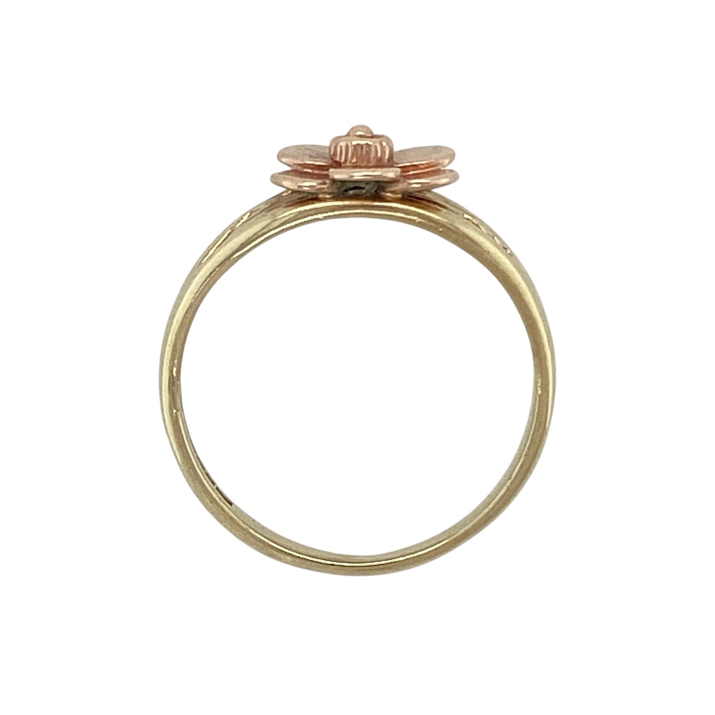 9ct Welsh Gold Flower Ring
