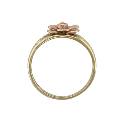 9ct Welsh Gold Flower Ring