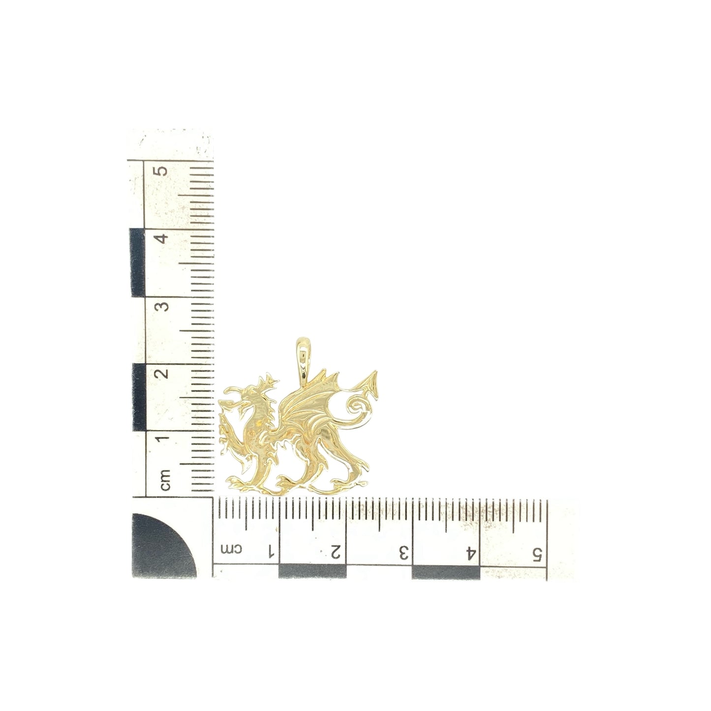 9ct Gold Welsh Dragon Pendant