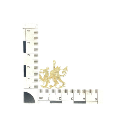 9ct Gold Welsh Dragon Pendant