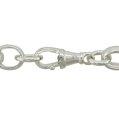 Bring bold presence and classic styling to your jewellery collection with this new 925 silver patterned oval belcher chain, offering standout design with a substantial feel.

Design: The chain features a traditional oval belcher link pattern with decorative detailing, creating a strong and timeless look with eye-catching texture.
Material: Made from solid 925 sterling silver, the polished finish provides bright shine and lasting durability.