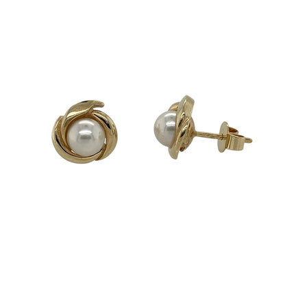 9ct Gold & Pearl Set Stud Earrings
