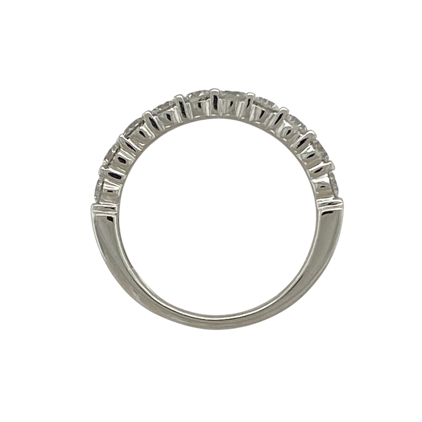 18ct White Gold & Diamond Set Band Ring