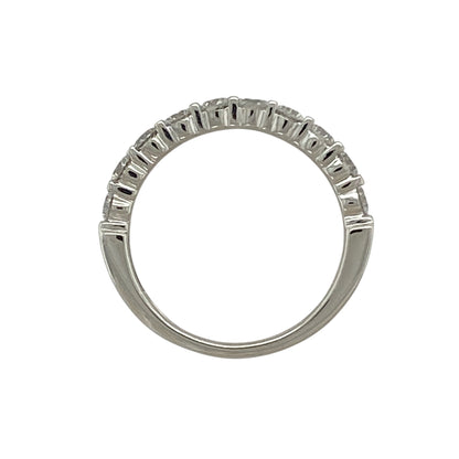 18ct White Gold & Diamond Set Band Ring