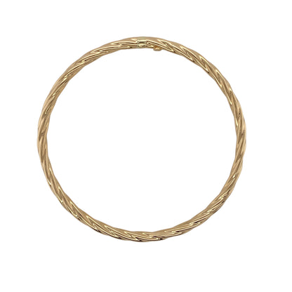 9ct Gold Twisted Bangle
