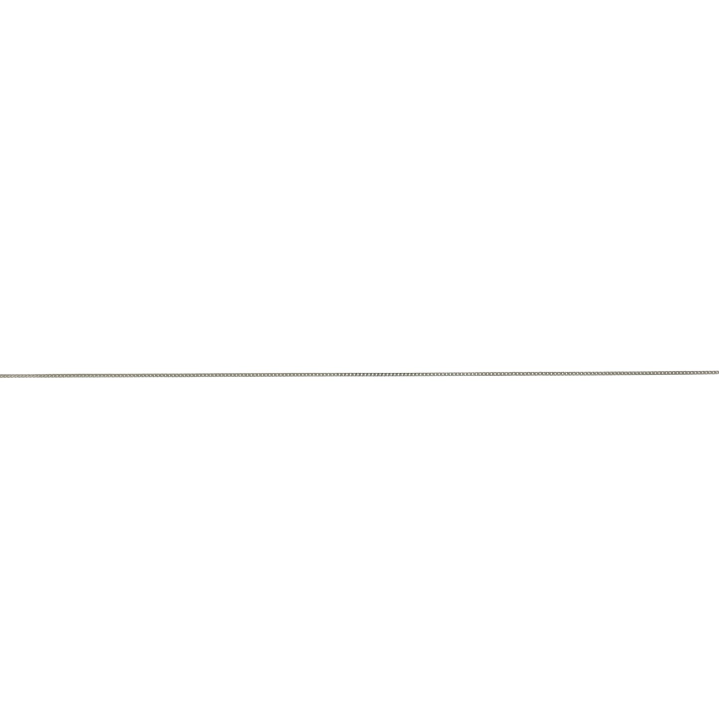 9ct White Gold 16" - 18" Curb Chain