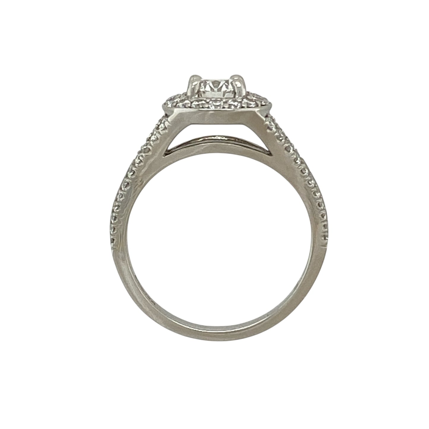 Platinum & Diamond Set Halo Ring