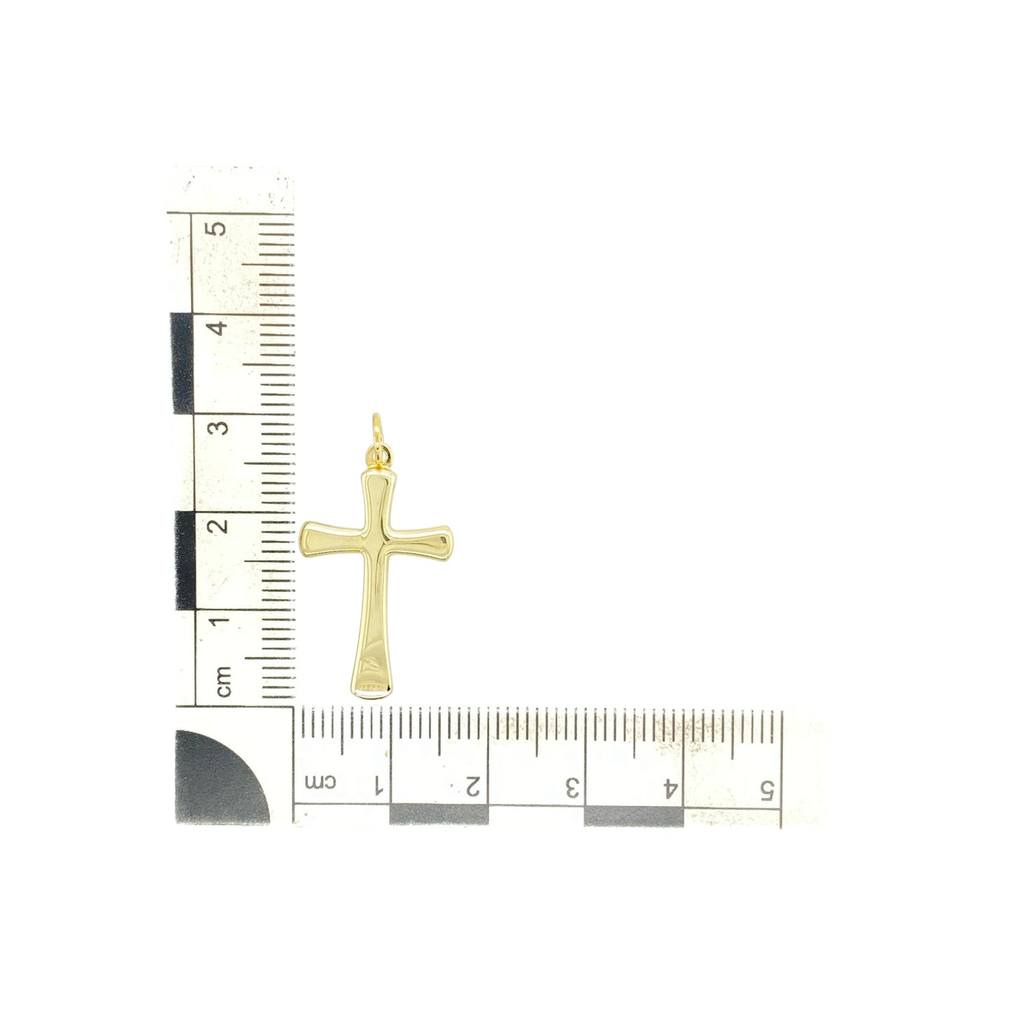 9ct Gold Plain Cross Pendant