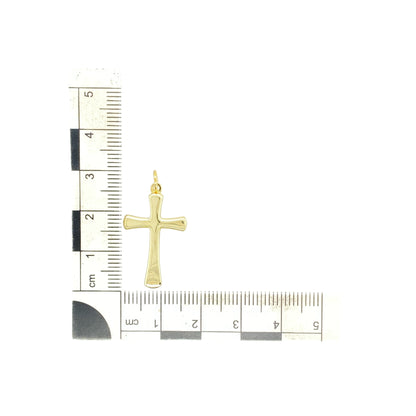 9ct Gold Plain Cross Pendant