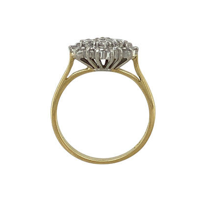 18ct Gold & Diamond Set Cluster Ring