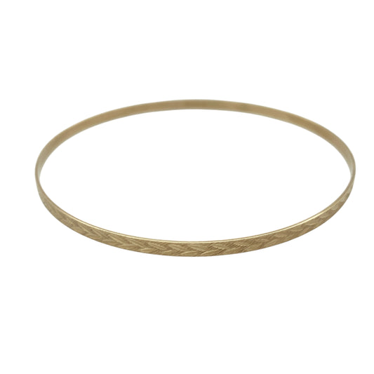 9ct Solid Gold Patterned Bangle