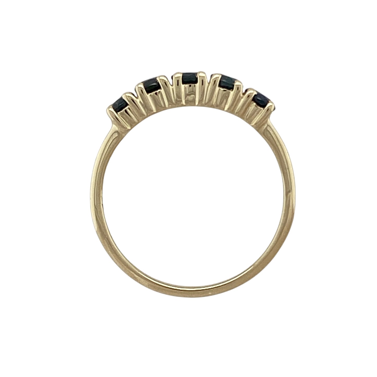 9ct Gold & Sapphire Set Band Ring