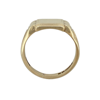 9ct Gold Rectangle Signet Ring
