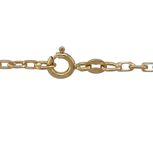 Bring timeless style and everyday practicality to your jewellery collection with this pre-owned 9ct yellow gold belcher chain, a versatile piece suited to both standalone wear and pairing with a pendant.

Design: This chain features classic belcher links, creating a balanced and enduring profile that remains a staple in fine jewellery.
Material: Made from 9-carat yellow gold, the warm polished finish highlights the rounded links and enhances its traditional appeal.