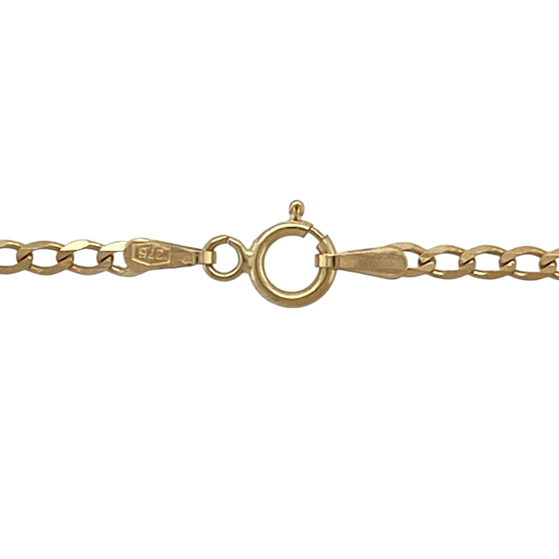 Bring effortless style and everyday versatility to your jewellery collection with this pre-owned 9ct yellow gold curb chain, a classic design that suits a wide range of looks.

Design: This chain features a traditional curb link pattern, offering a clean and timeless profile ideal for standalone wear or with a pendant.
Material: Made from 9-carat yellow gold, the warm polished finish enhances the chain’s enduring appeal.