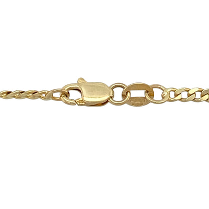 Bring effortless elegance and everyday versatility to your jewellery collection with this pre-owned 9ct yellow gold curb chain, a classic piece designed for comfortable, regular wear.

Design: This chain features a traditional curb link pattern, offering a clean and timeless profile that pairs easily with a pendant or stands alone.
Material: Made from 9-carat yellow gold, the warm polished finish enhances the chain’s enduring appeal.
