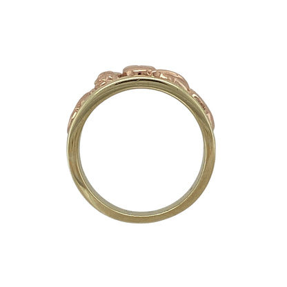 9ct Gold & Diamond Set Clogau Royal Oak Band Ring