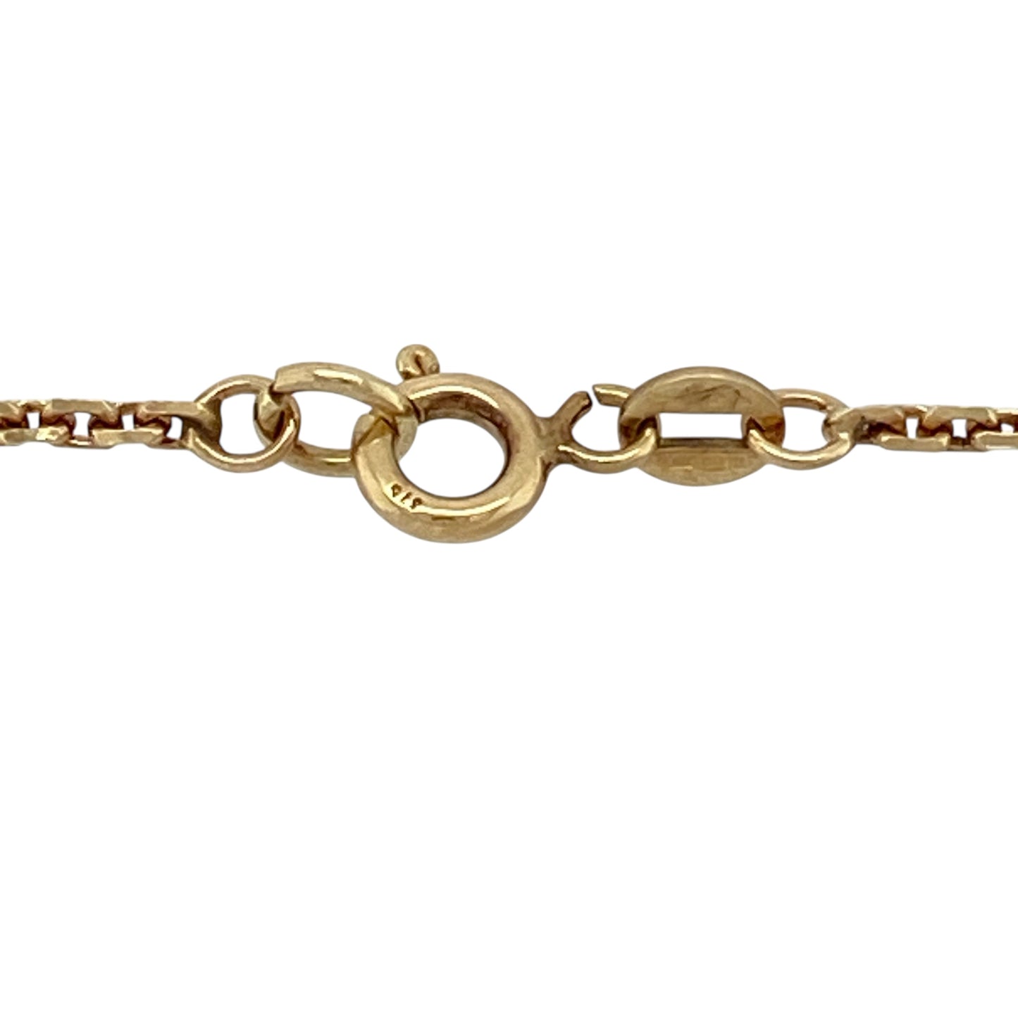 9ct Gold Welsh Lovespoon 16" Necklace