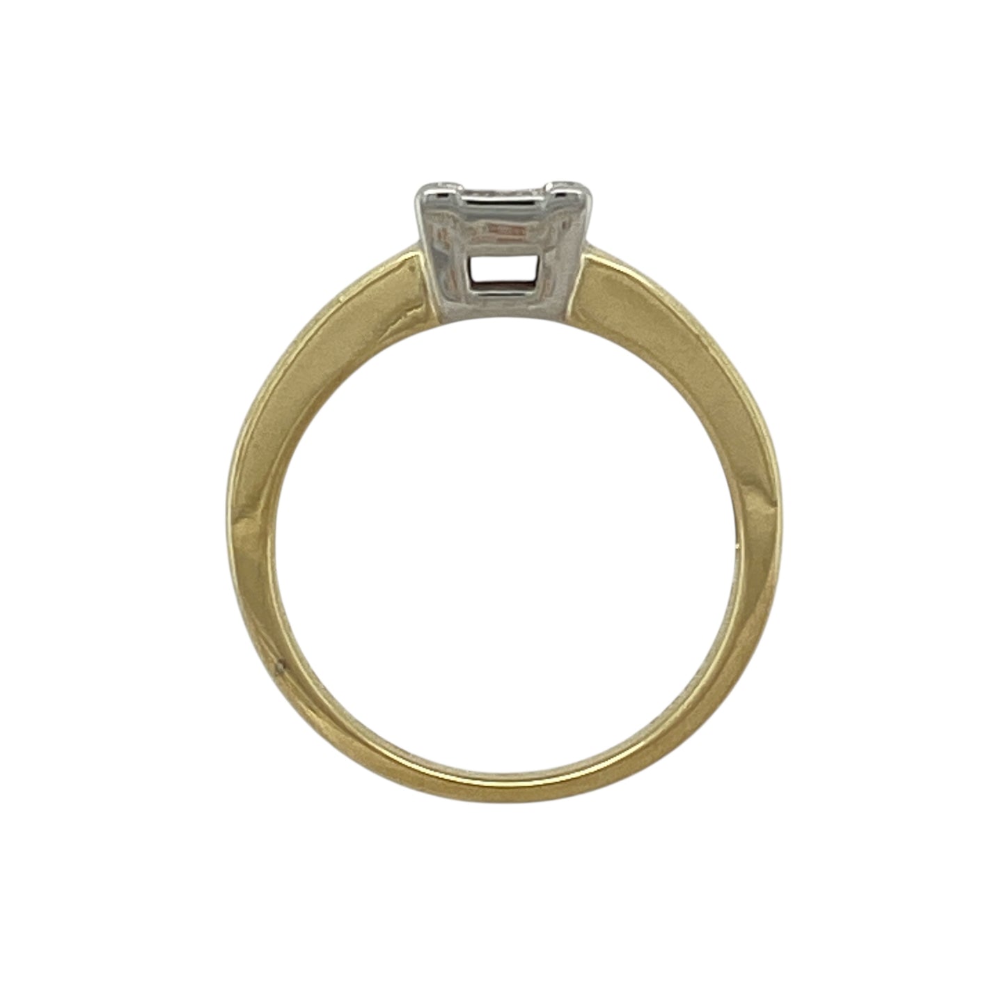 18ct Gold & Diamond Set Solitaire Ring