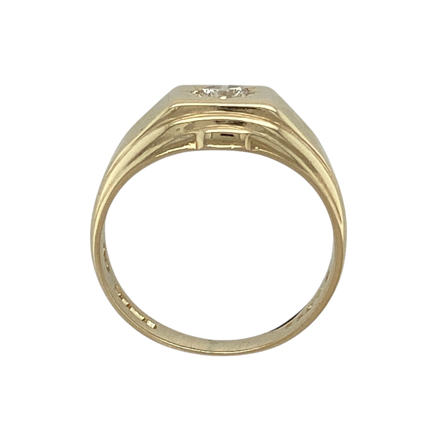 9ct Gold & Diamond Set Signet Ring