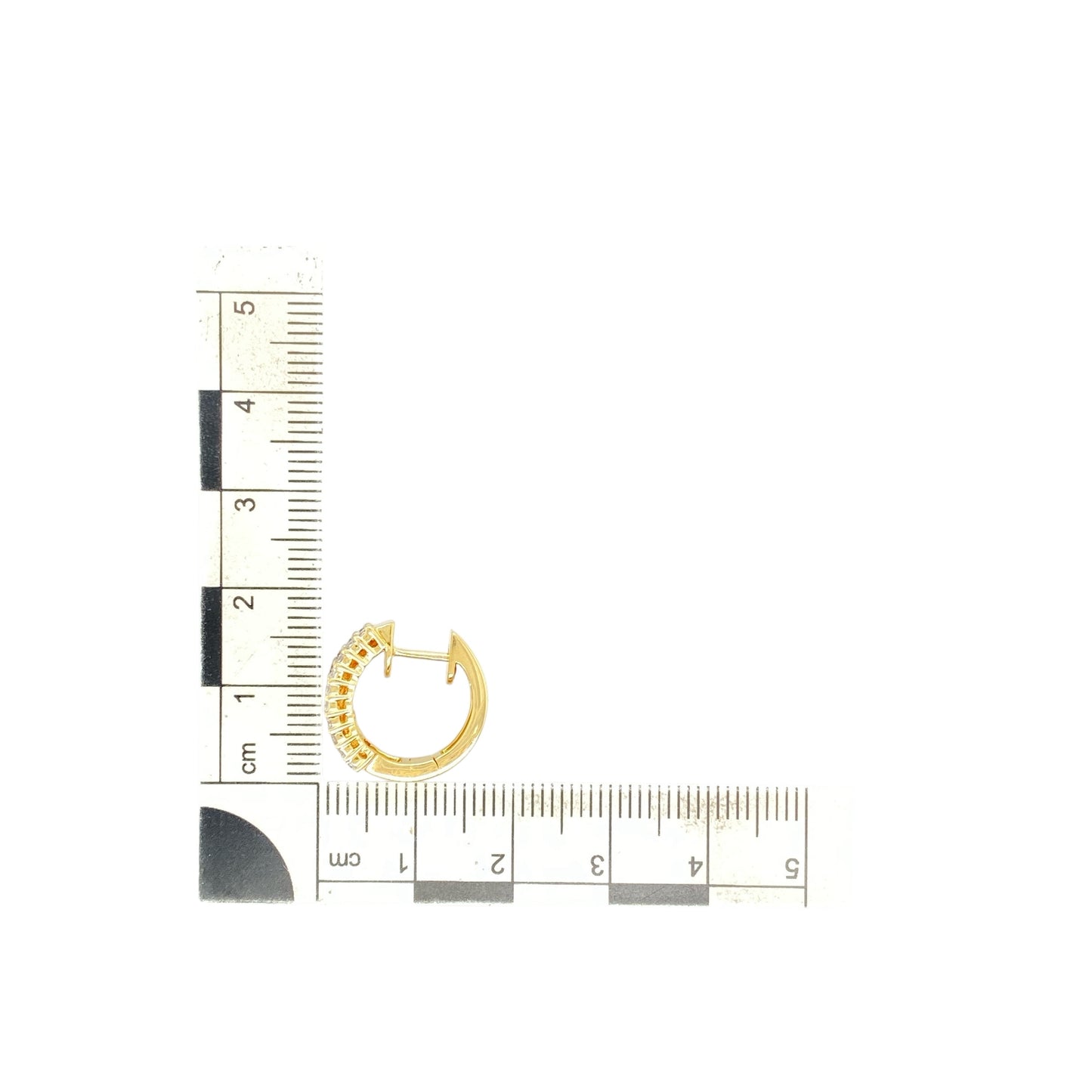 18ct Gold & Diamond Set Huggie Earrings