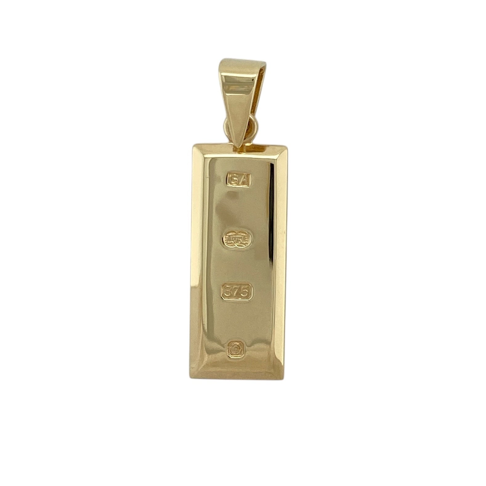 9ct Gold Ingot Pendant