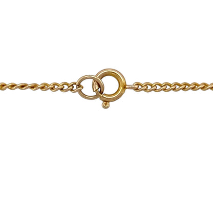 9ct Gold Patterned Cross 16.75" Necklace