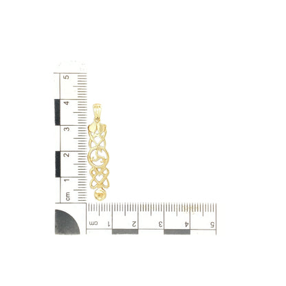 9ct Gold Celtic Lovespoon Pendant