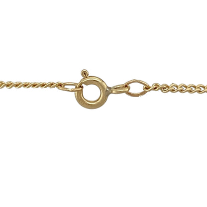 9ct Gold Diamond & Sapphire Set 18" Necklace