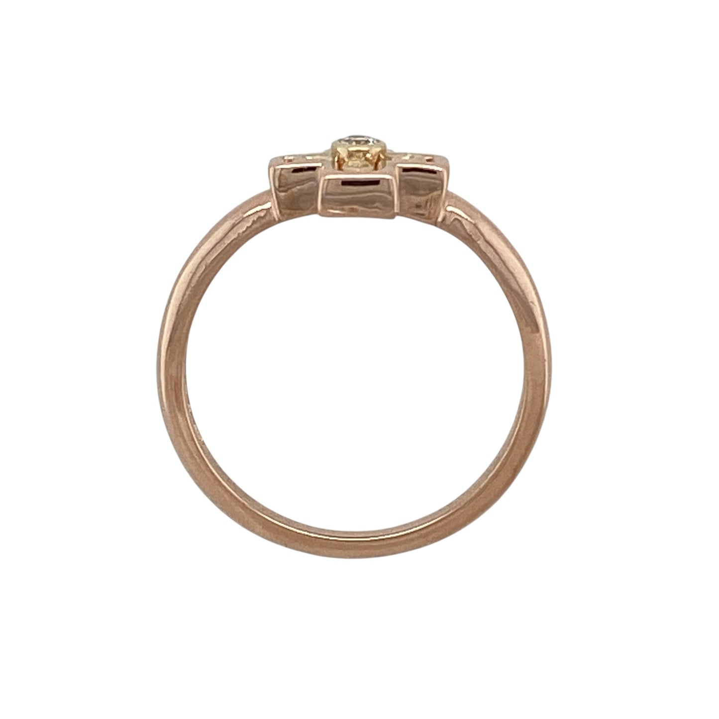 9ct Gold & Diamond Set Clogau Celtic Cross Ring