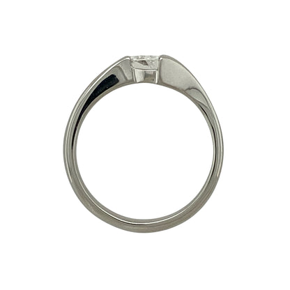 Platinum & Diamond Set Trillion Cut Ring