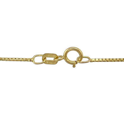 9ct Gold Sapphire & Cubic Zirconia Set Teardrop Cluster 18" Necklace