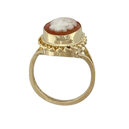 9ct Gold & Cameo Set Ring